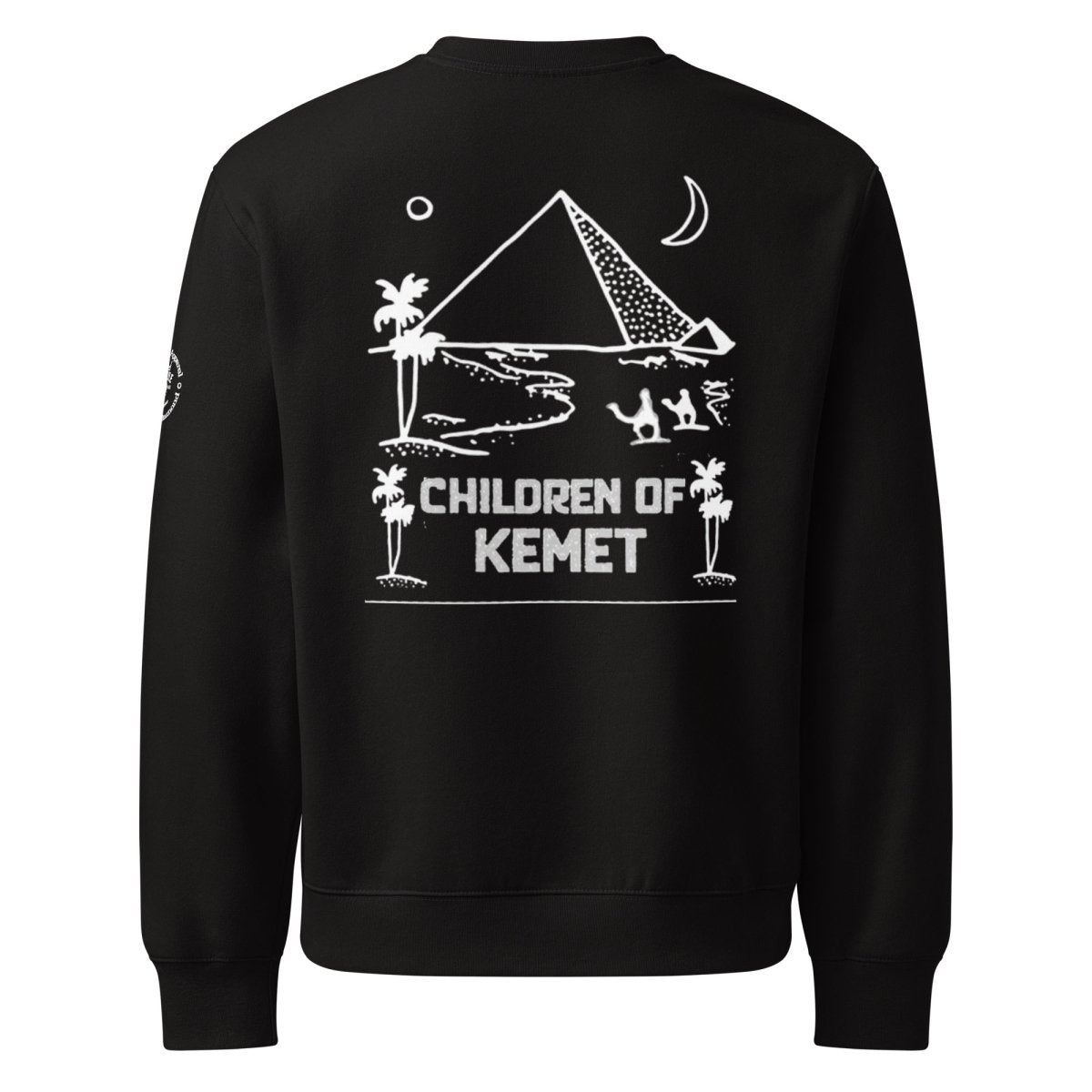 Children Of Kemet Oversized Heavyweight Sweatshirt (Black) - Chinchilla Choons